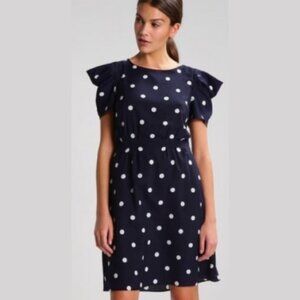 Banana Republic Polka Dot Dress in Navy Size 4